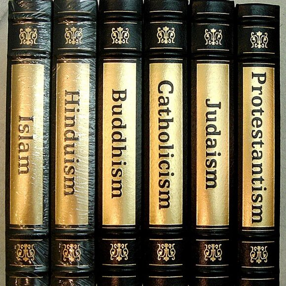 The WORLD'S GREAT RELIGIONS 6 Volume Set by Easton Press Full Leather As New 199 - Picture 1 of 8